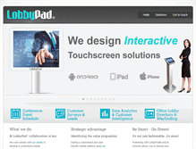 Tablet Screenshot of lobbypad.com